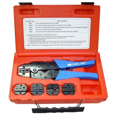 S&G Tool Aid CRIMPER KIT RATCHETING REMOVABLE JAWS 18920